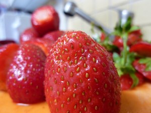 strawberry close up