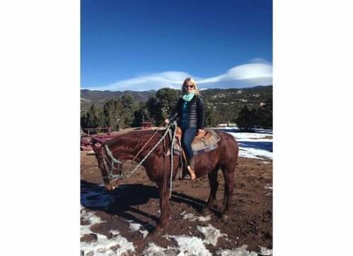 I got to pretend to be a cowgirl for a day, too.